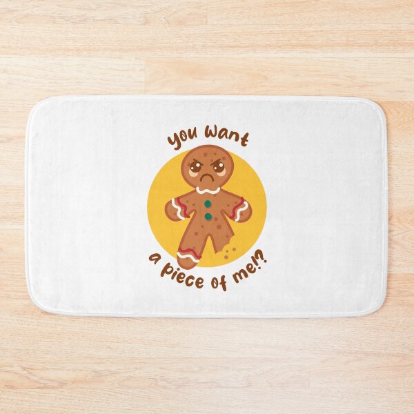 Item preview, Want a piece of me gingerbread man (on light colors) designed and sold by messy-nessie.