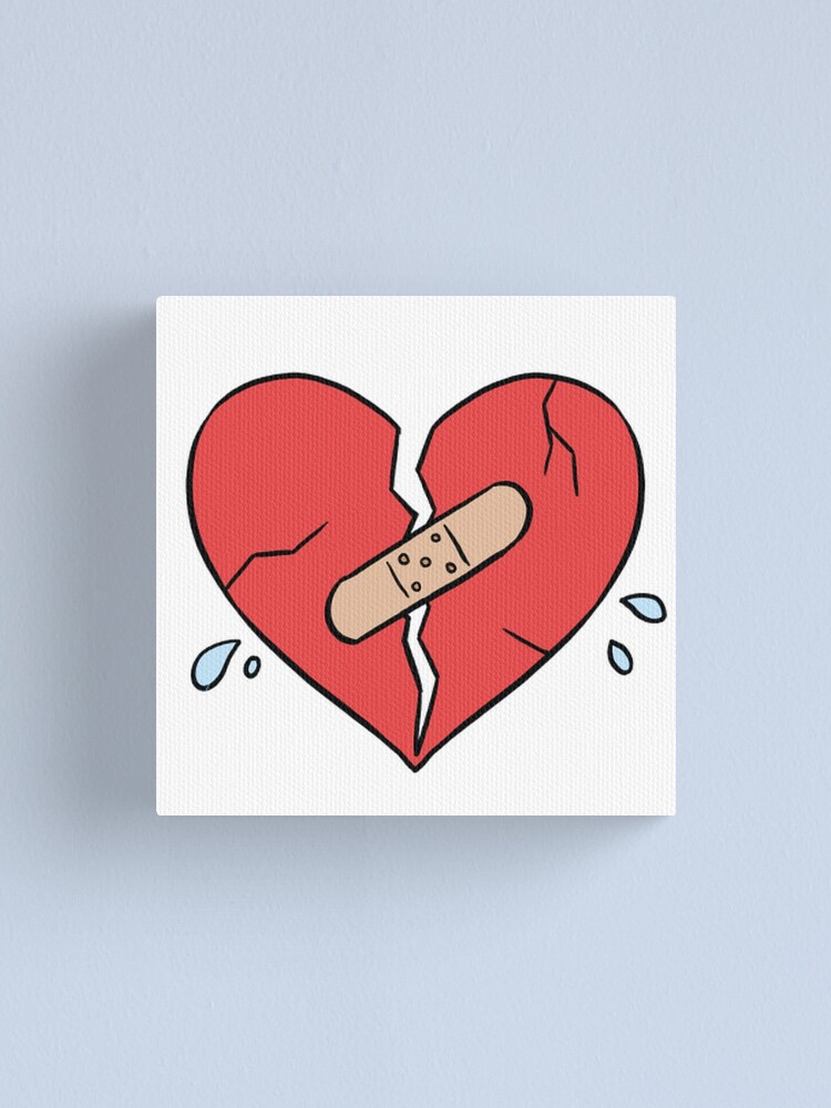 Herz Gebrochen Leinwanddruck Von Lenag56 Redbubble