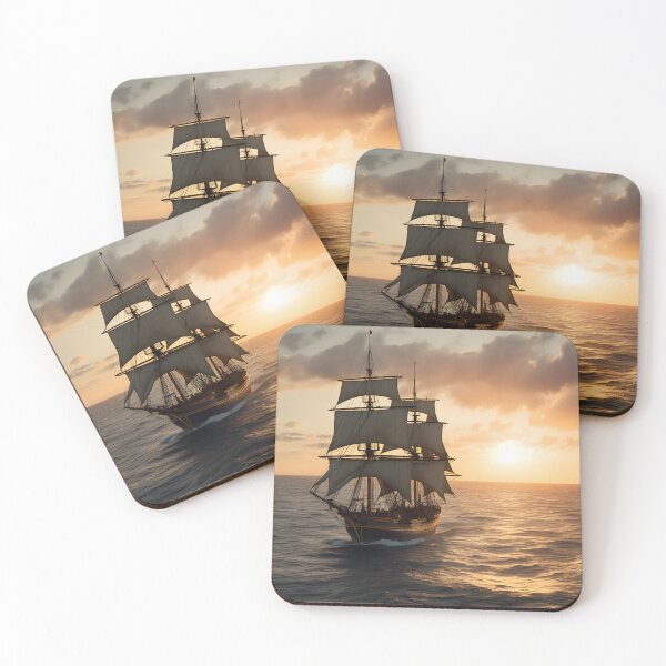 Item preview, Sailing Ship At Sea At Sunset designed and sold by PeteRascal.