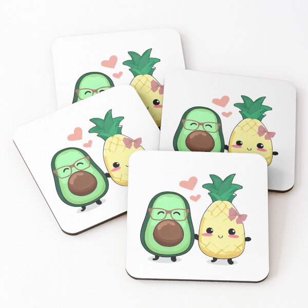 Artikelvorschau, Avocado und Ananas süß entworfen und verkauft von InscribedPH.