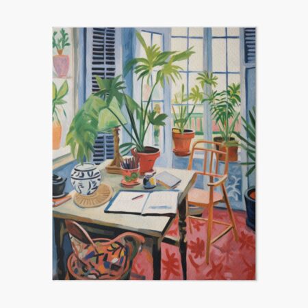 Item preview, Home Office - Fauvist Home office painting  designed and sold by PaletaLuminosa.