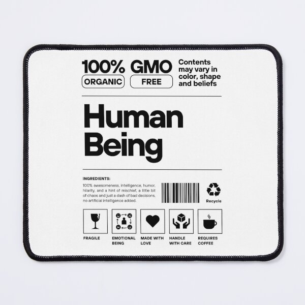 Item preview, 100% Organic GMO free human being designed and sold by TrendingHappens.