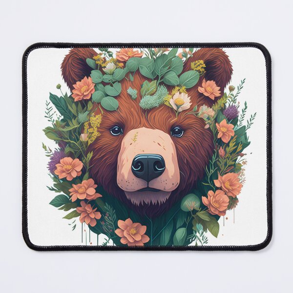 Item preview, Floral Elegance: Vintage Bear Adorned in Blossoms designed and sold by Ceemko's Vintage Corner.