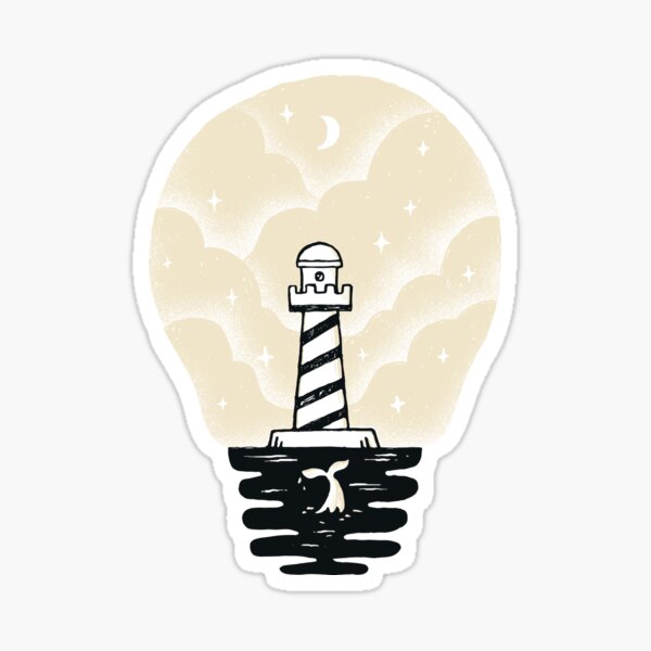 Sea the light Sticker