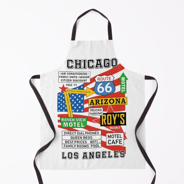 Item preview, USA Motel Route 66 Vintage Travel Chicago Los Angeles designed and sold by PB Mary.