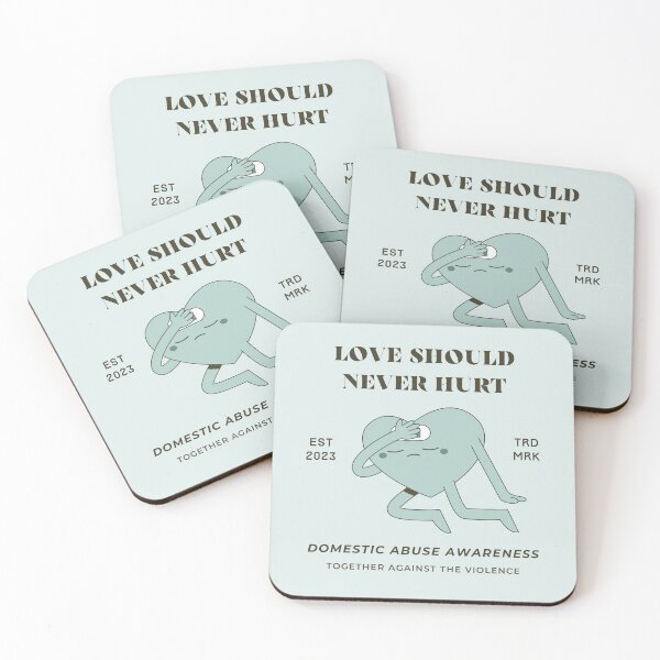 Item preview, Domestic Abuse Awareness Teal Retro, Gift for Domestic Abuse Survivor, Therapy Gift, Therapist Gift designed and sold by Psychopasta.