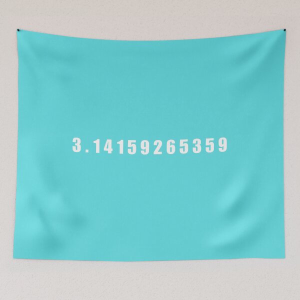 Item preview, blue background with white numerical pi , math  designed and sold by Pratyush1111.