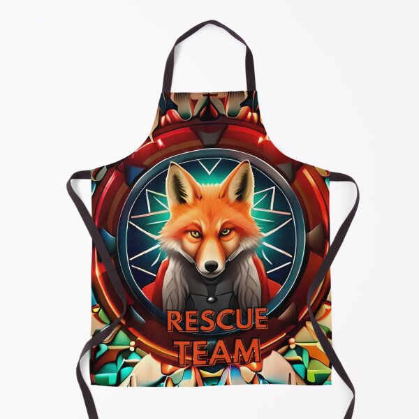 Item preview, Serious fox Cute fox RESCUE TEAM colors strong fox smiling fox designed and sold by Gonçalo  Camara.