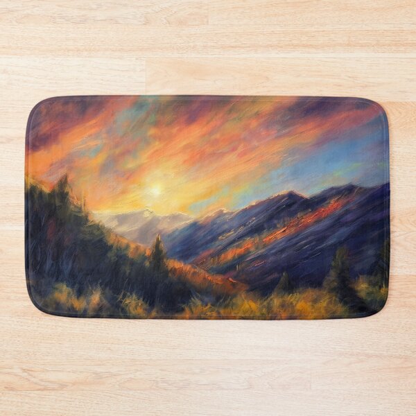Item preview, The mountain view landscape designed and sold by Red Witch Art.