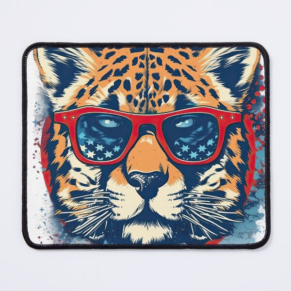 Item preview, Brutal Leopard with Glasses designed and sold by Tuong Nguyen.