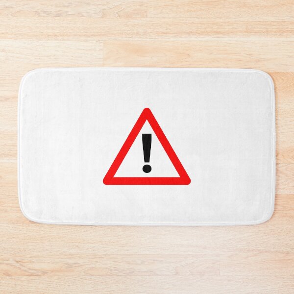 Item preview, Warning Symbol Sign in Red Triangle and Black Exclamation  designed and sold by Ching Teoh.