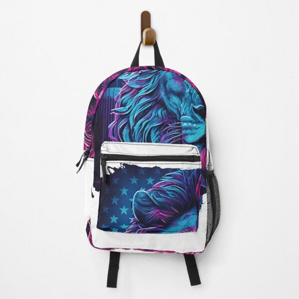 Item preview, Roaring Patriot: Majestic Lion Unites with the American Spirit designed and sold by AnubisArtUSA.