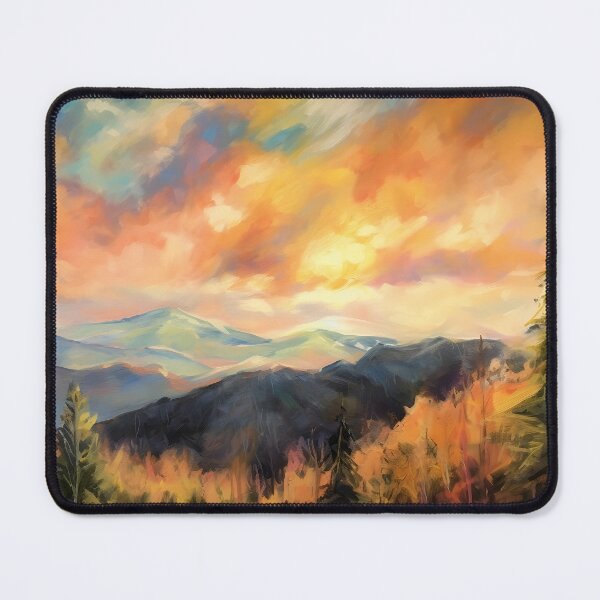Item preview, The mountain view landscape 1 designed and sold by Red Witch Art.