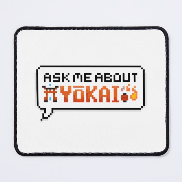 Item preview, Ask Me About Yokai Pixel Speech Bubble designed and sold by squidego.