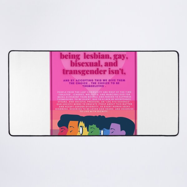 Item preview, pink support LGBT pride designed and sold by Pratyush1111.