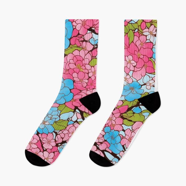 Artikelvorschau, bunte Blumenbäume abstrakte weiche Farbe japanischer Stil einzigartig entworfen und verkauft von mowafak younis.