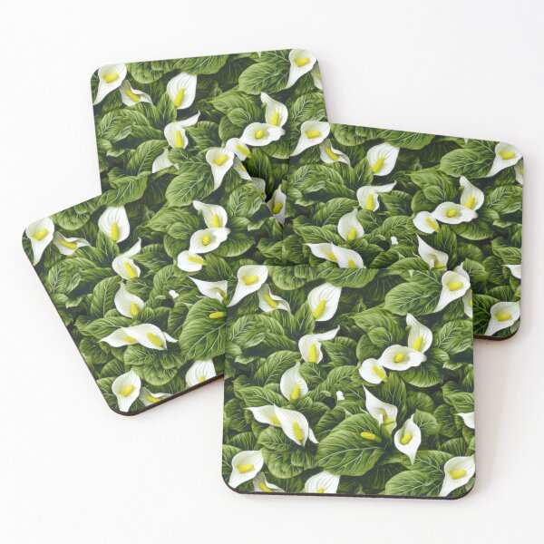 Item preview, Spathiphyllum Wallisii Pattern: Serene White Blossoms - Maixibilionoxis Vertical Garden Collection designed and sold by Maixibilionoxis.