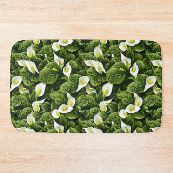 Item preview, Spathiphyllum Wallisii Pattern: Serene White Blossoms - Maixibilionoxis Vertical Garden Collection designed and sold by Maixibilionoxis.