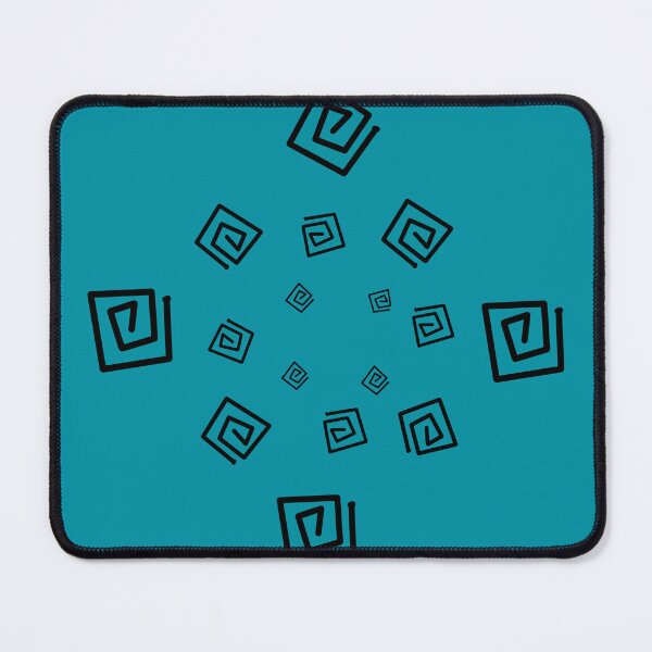 Item preview, Modern Black and Blue Square Circle designed and sold by Artistestella.