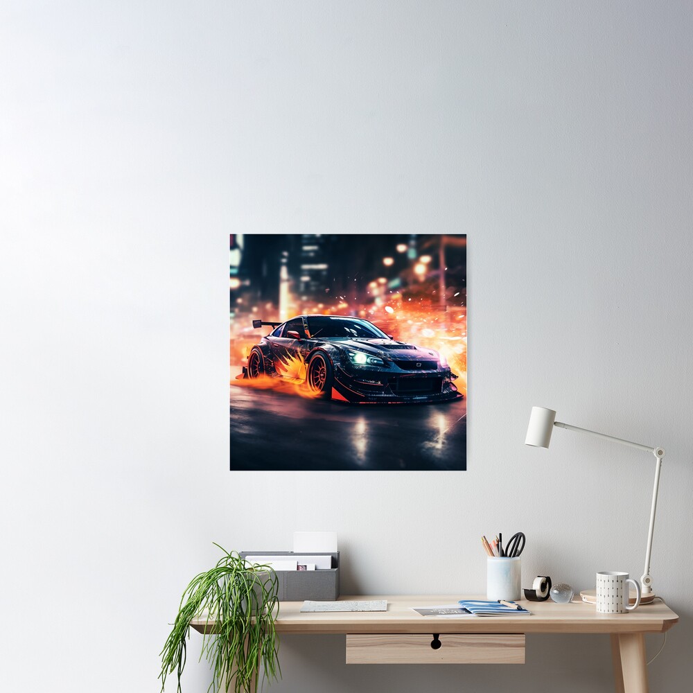JDM Drift Car Poster for Sale by DaliusD