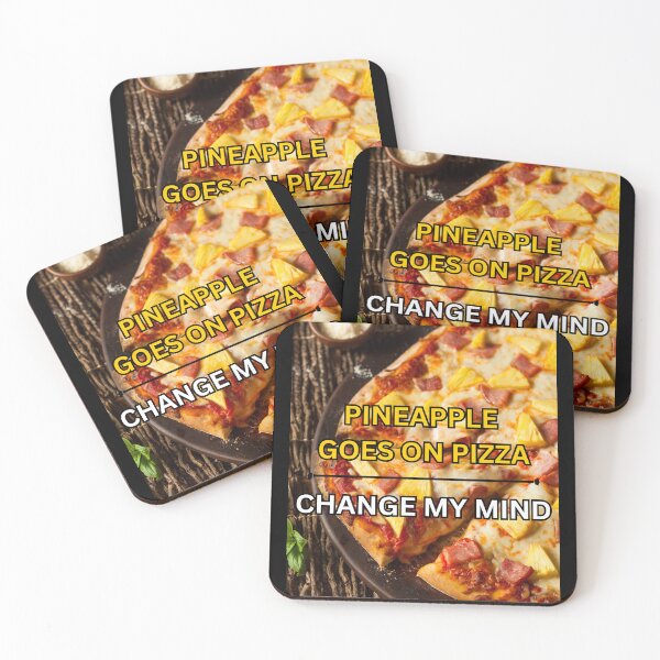 Item preview, Pineapple goes on Pizza - Hawaiian pizza - Pineapple Pizza designed and sold by PrestigePenguin.