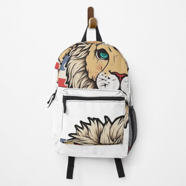 Item preview, Roaring Patriot: Majestic Lion Unites with the American Spirit designed and sold by AnubisArtUSA.