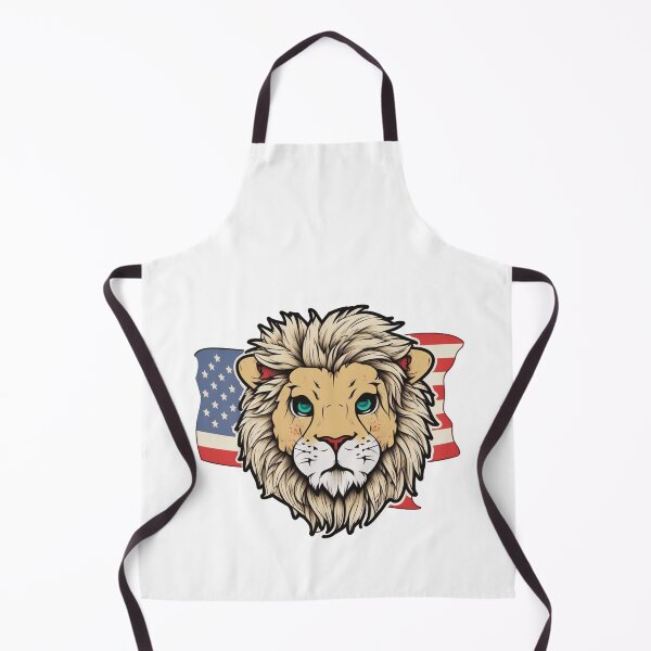 Item preview, Roaring Patriot: Majestic Lion Unites with the American Spirit designed and sold by AnubisArtUSA.
