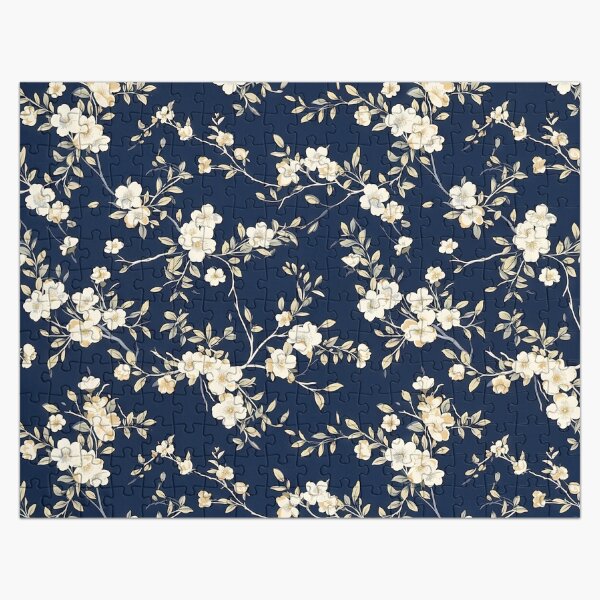 Item preview, Navy Blue Floral 1 designed and sold by G.C. McRae.