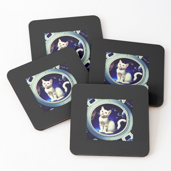 Item preview, Cat in space flying past Saturn designed and sold by cesavision.