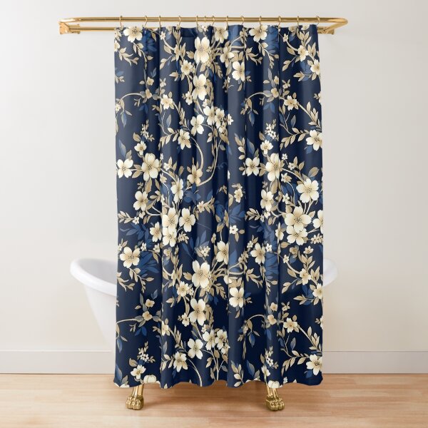 Item preview, Navy Blue Floral 2 designed and sold by G.C. McRae.
