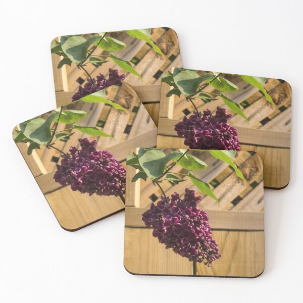 Item preview, Ultra Violet Escape Artist - Lilac Bloom over Wooden Fence designed and sold by Georgia Mizuleva.