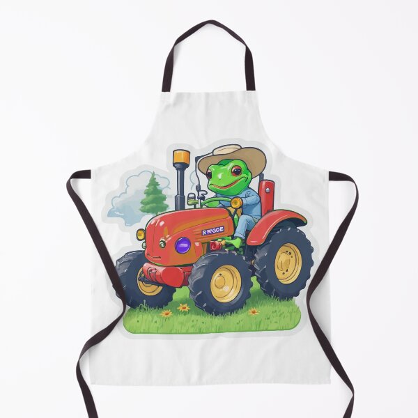 Item preview, Cute Frog Driving a Tractor Design farmall Frog Sticker Design | Charming and Playful Art on designed and sold by Koolzilla.