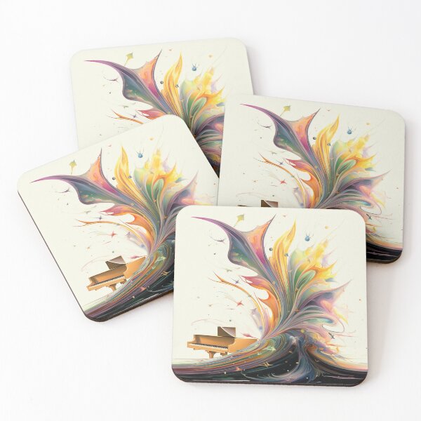 Item preview, Abstract painting | Colours and  piano music designed and sold by Cris888.