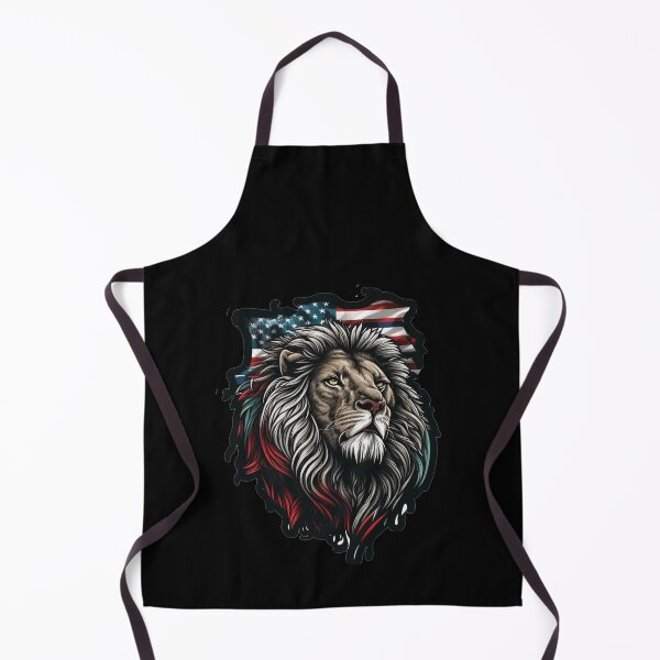 Item preview, Roaring Patriot: Majestic Lion Unites with the American Spirit designed and sold by AnubisArtUSA.