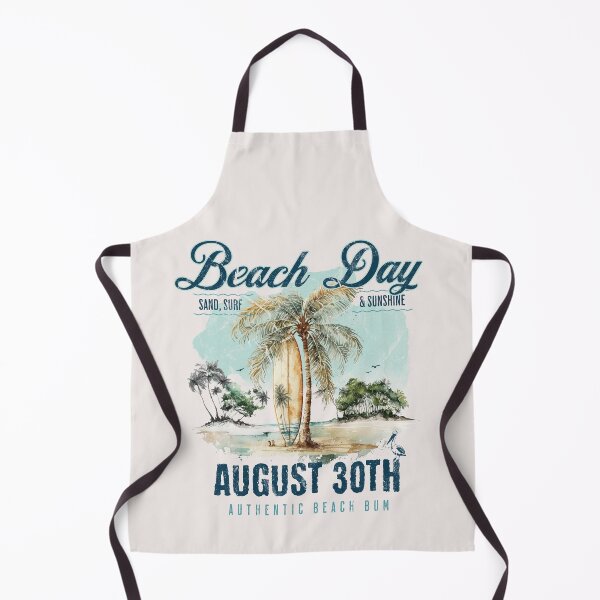 Item preview, National Beach Day, vintage surfboard designed and sold by HolidayBug.