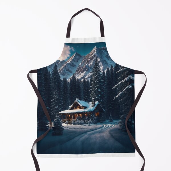 Item preview, A Secluded Cabin Nestled in a Dense Forest on the Slopes of the Mountains, Ai Generated Art designed and sold by AiGens.