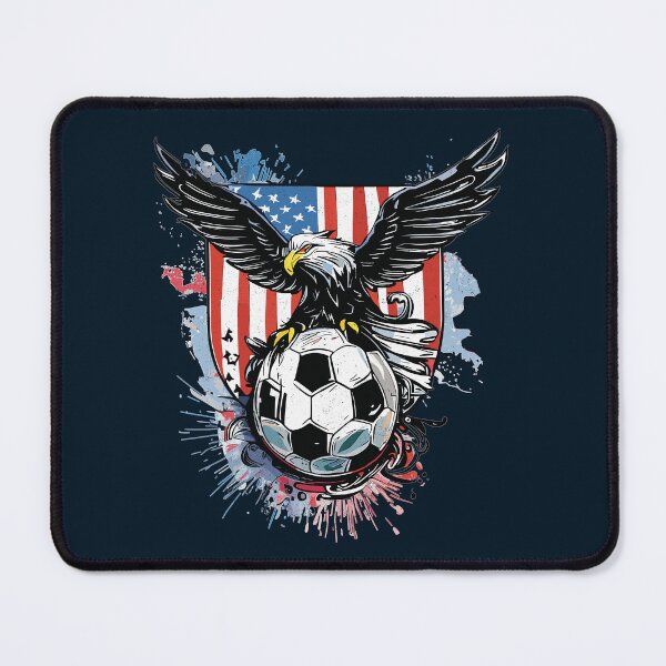 Item preview, USA Soccer Crest with Grunge American Flag and Bald Eagle designed and sold by Numero14.
