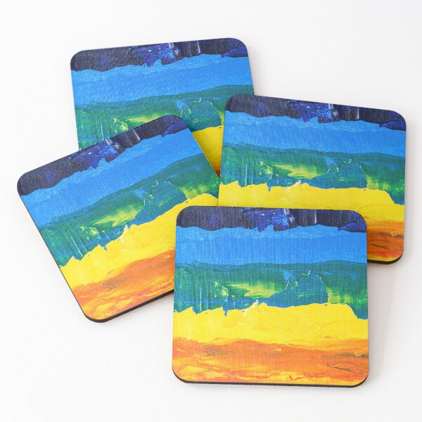 Item preview, Paint Texture Print - Rainbow Stripes designed and sold by SunshineSales.