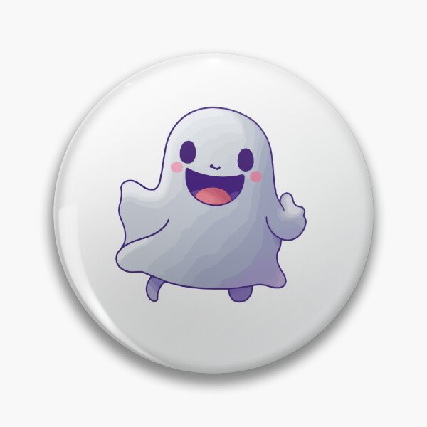 Item preview, Happy and Adorable Ghost: Charming Sticker to Add a Cute and Playful Touch of Spookiness to Your Collection, Perfect for Halloween and Beyond! designed and sold by Koolzilla.
