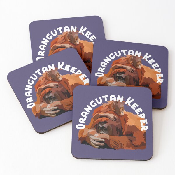 Item preview,  O is for Orangutan Keeper,Orangutan Keeper – Wildlife Care and Conservation Illustration designed and sold by PrettylittlepastelUk.