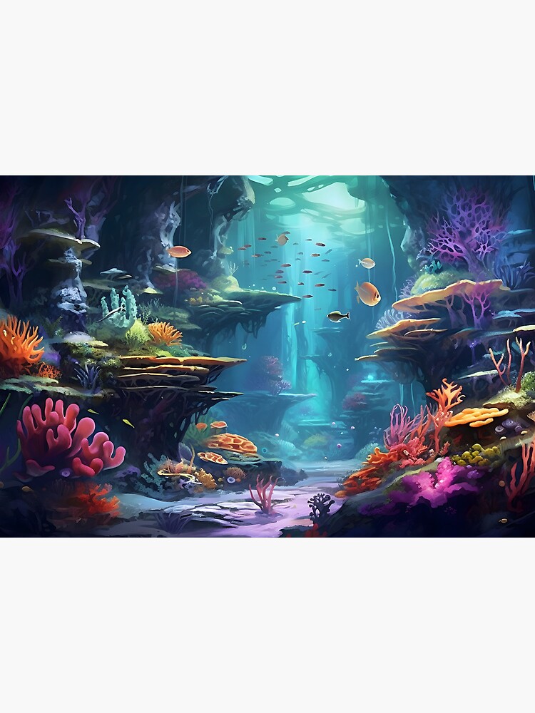 Underwater scene, me : r/drawing