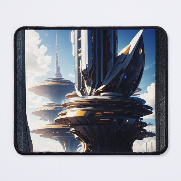Item preview, The Xentaris Sky City Of Levenkar Science Fiction AI Concept Art by Xzendor7 designed and sold by Xzendor7 Digital Art Creations.