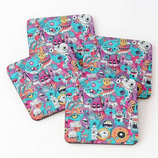 Item preview, Funny monster pattern designed and sold by miss-keysmash.