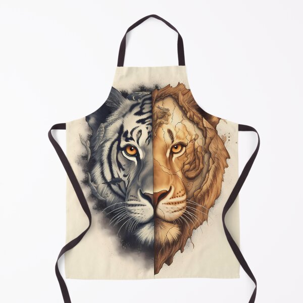 Item preview, Half Tiger, Half Lion Face designed and sold by SingularityGeek.