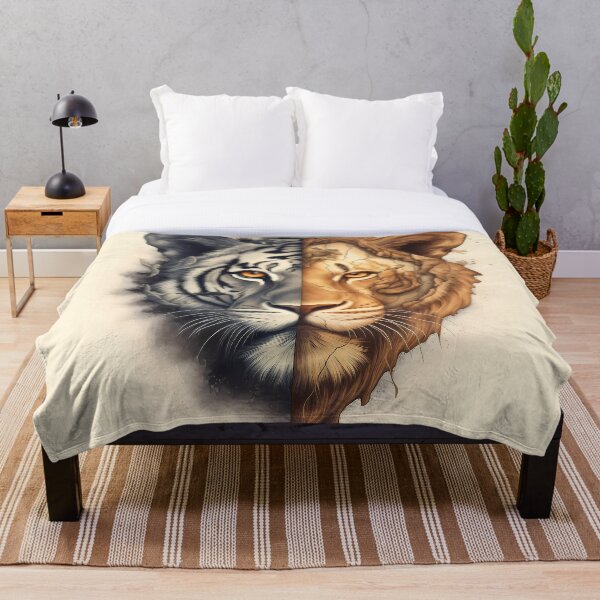 Item preview, Cara mitad tigre, mitad león designed and sold by SingularityGeek.