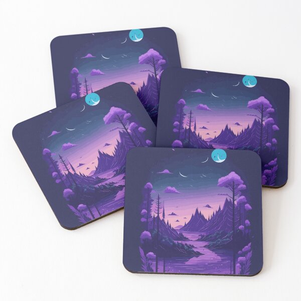Item preview, My Home - Purple mountains behind a lake designed and sold by elearah1.
