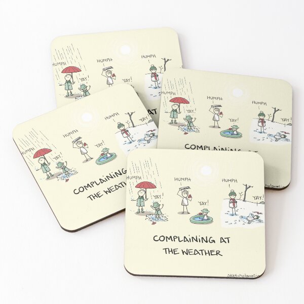 Item preview, Complaining at the weather designed and sold by Sketchplanations.