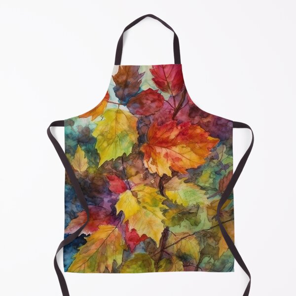 Item preview, Colorful Autumn leaves watercolor designed and sold by Red Witch Art.