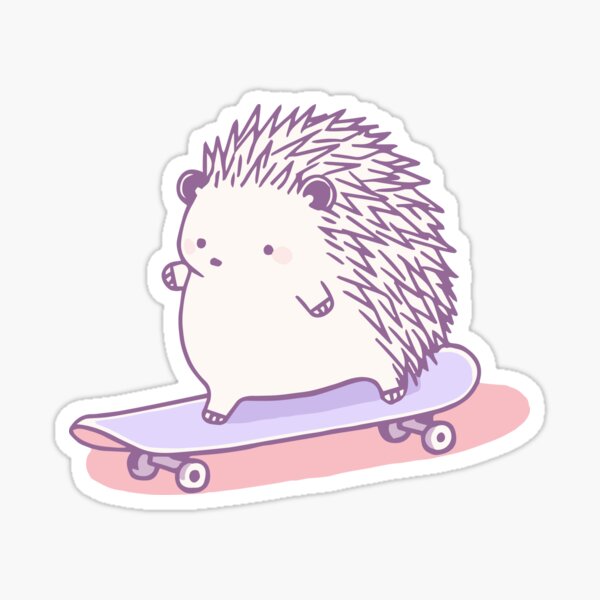 Item preview, Cute Skateboarding Hedgehog designed and sold by The Society Aesthetic.