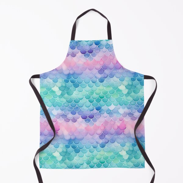 Item preview, Watercolour Mermaid Scales Seamless Pattern designed and sold by PatternStudios.